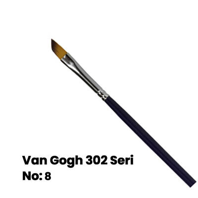 Van Gogh 302 Seri Sentetik Yan Kesik Uçlu Fırça No 8