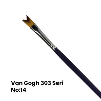 Van Gogh 303 Seri Sentetik V Tipi Fırça No:14