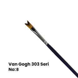 Van Gogh - Van Gogh 303 Seri Sentetik V Tipi Fırça No:8