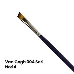 Van Gogh - Van Gogh 304 Seri Sentetik Yan Kesik Tarak Fırça No 14