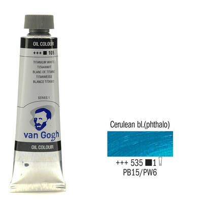 Van Gogh 40ml Yağlı Boya Seri:1 No:535 Cerulean Blue (Phthalo)