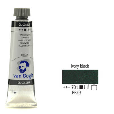 Van Gogh 40ml Yağlı Boya Seri:1 No:701 Ivory Black