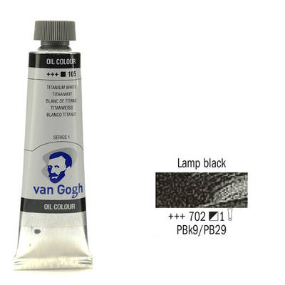 Van Gogh 40ml Yağlı Boya Seri:1 No:702 Lamp Black