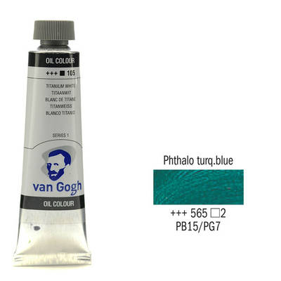 Van Gogh 40ml Yağlı Boya Seri:2 No:565 Phthalo Turquoise Blue