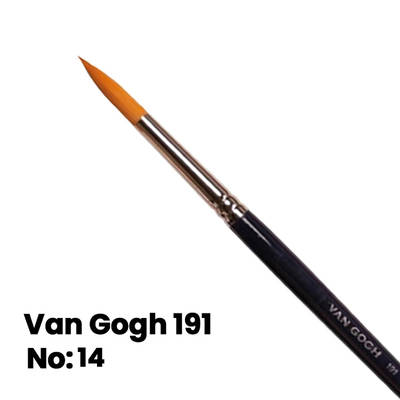 Van Gogh Sulu Boya Fırçası Yuvarlak Uçlu Seri 191 No 14