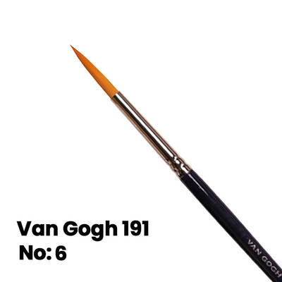 Van Gogh Sulu Boya Fırçası Yuvarlak Uçlu Seri 191 No 6