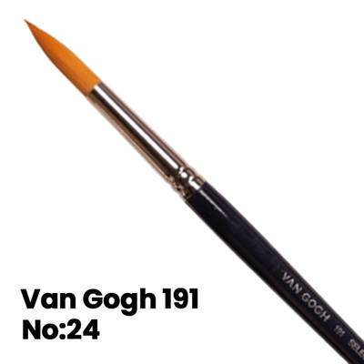 Van Gogh Sulu Boya Fırçası Yuvarlak Uçlu Seri 191 No 24