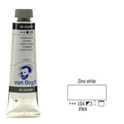 Van Gogh - Van Gogh 40ml Yağlı Boya Seri:1 No:104 Zinc White