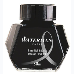 Waterman - Waterman Dolma Kalem Mürekkebi Intense Black Ink 50ml (1)