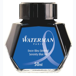 Waterman - Waterman Dolma Kalem Mürekkebi Serenity Blue Ink 50ml (1)