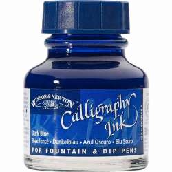 Winsor&Newton - Winsor & Newton Calligraphy Mürekkebi 30ml Dark Blue 222