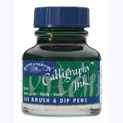 Winsor&Newton - Winsor & Newton Calligraphy Mürekkebi 30ml Green 289