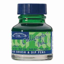 Winsor&Newton - Winsor & Newton Calligraphy Mürekkebi 30ml Leaf Green 294