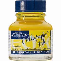 Winsor&Newton - Winsor & Newton Calligraphy Mürekkebi 30ml Lemon Yellow 345