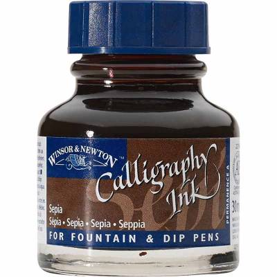 Winsor & Newton Calligraphy Mürekkebi 30ml Sepia 609