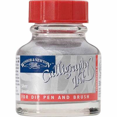 Winsor & Newton Calligraphy Mürekkebi 30ml Silver 617