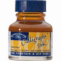 Winsor&Newton - Winsor & Newton Calligraphy Mürekkebi 30ml Yellow Ochre 744