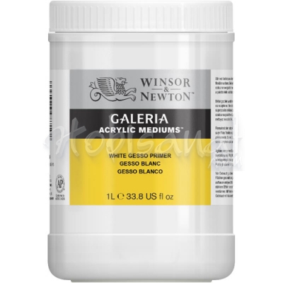 Winsor&Newton Galeria Acrylic Mediums White Gesso Primer 1 lt