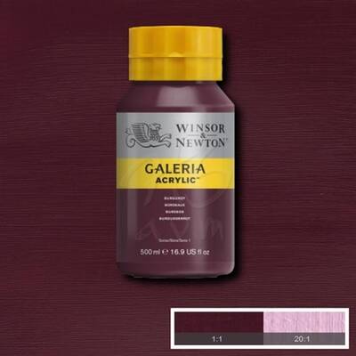 Winsor&Newton Galeria Akrilik Boya 500ml 075 Burgundy