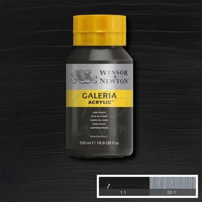 Winsor&Newton Galeria Akrilik Boya 500ml 337 Lamp Black