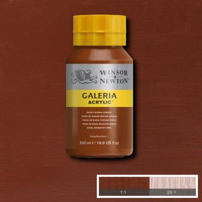 Winsor & Newton Galeria Akrilik Boya 500ml 074 Burnt Sienna