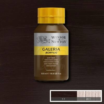 Winsor&Newton Galeria Akrilik Boya 500ml 076 Burnt Umber