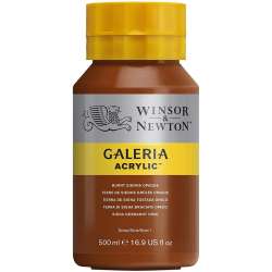 Galeria - Winsor & Newton Galeria Akrilik Boya 500ml 077 Burnt Sienna Opaque