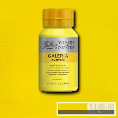 Winsor & Newton Galeria Akrilik Boya 500ml 114 Cadmium Yellow Pale Hue