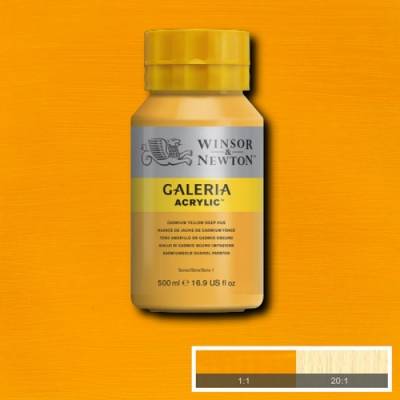 Winsor & Newton Galeria Akrilik Boya 500ml 115 Cadmium Yellow Deep Hue