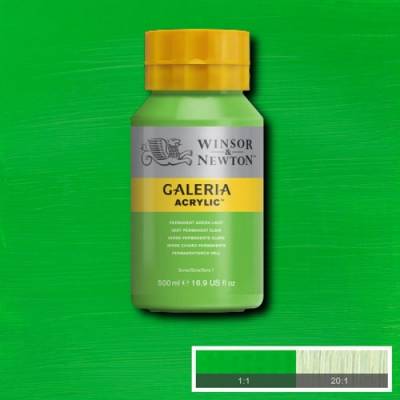 Winsor & Newton Galeria Akrilik Boya 500ml 483 Permanent Green Light