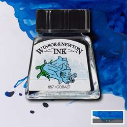 Winsor&Newton - Winsor&Newton Ink Çizim Mürekkebi 14 ml 176 Cobalt