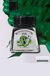 Winsor&Newton Ink Çizim Mürekkebi 14 ml 235 Emerald - 3