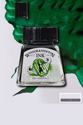 Winsor&Newton Ink Çizim Mürekkebi 14 ml 235 Emerald