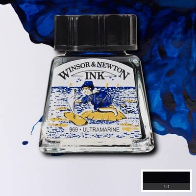 Winsor&Newton Ink Çizim Mürekkebi 14 ml 660 Ultramarine