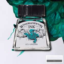 Winsor&Newton - Winsor&Newton Ink Çizim Mürekkebi 14 ml 692 Viridian