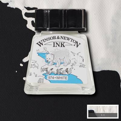 Winsor&Newton Ink Çizim Mürekkebi 14 ml 702 White
