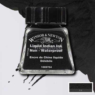 Winsor&Newton Ink Çizim Mürekkebi 14 ml 754 Liquid Indian Ink
