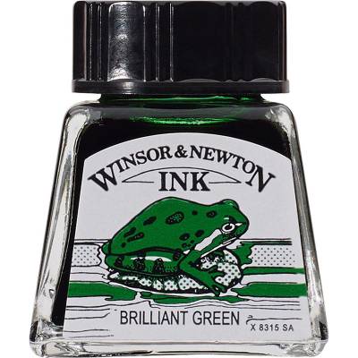 Winsor & Newton Ink Çini Mürekkebi 14ml 046 Brilliant Green