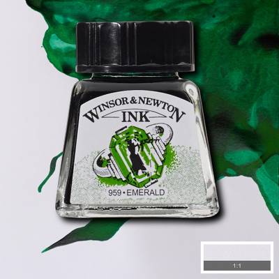 Winsor & Newton Ink Çini Mürekkebi 14ml 235 Emerald