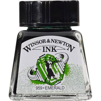 Winsor & Newton Ink Çini Mürekkebi 14ml 235 Emerald