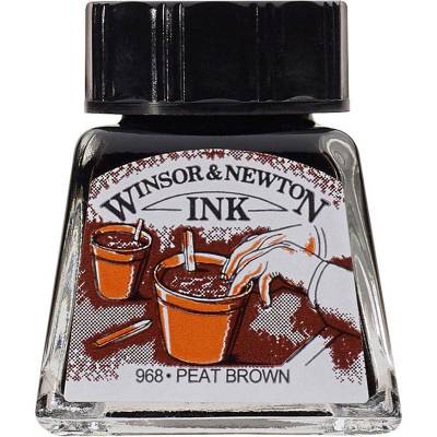 Winsor & Newton Ink Çini Mürekkebi 14ml 469 Peat Brown