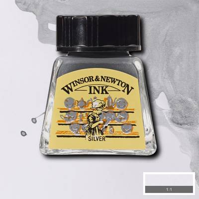 Winsor & Newton Ink Çini Mürekkebi 14ml 617 Silver