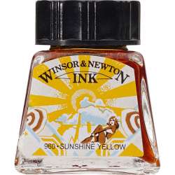 Winsor&Newton - Winsor & Newton Ink Çini Mürekkebi 14ml 633 Sunshine Yellow