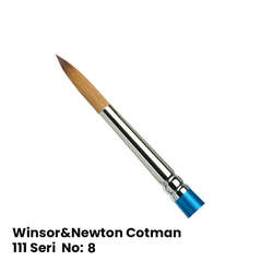 Winsor&Newton - Winsor&Newton 111 Seri Cotman Sulu Boya Fırçası No 8