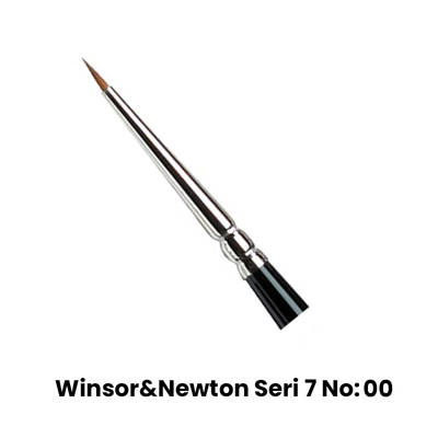 Winsor&Newton Kolinsky Yuvarlak Minyatür Samur Fırça Seri 7 No 2/0