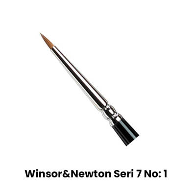 Winsor&Newton Kolinsky Yuvarlak Minyatür Samur Fırça Seri 7 No 1