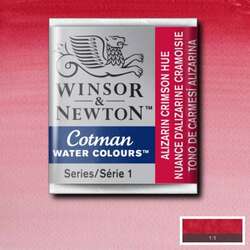 Winsor&Newton - Winsor&Newton Cotman Tablet Sulu Boya No:003 Alizarin Crimson Hue