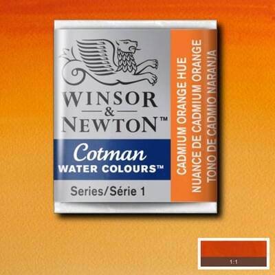 Winsor&Newton Cotman Tablet Sulu Boya No:090 Cadmium Orange Hue