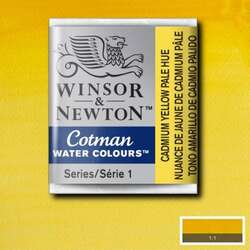 Winsor&Newton - Winsor&Newton Cotman Tablet Sulu Boya No:109 Cadmium Yellow Hue