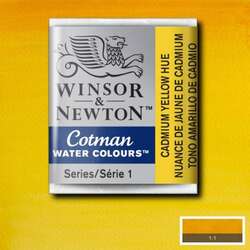 Winsor&Newton - Winsor&Newton Cotman Tablet Sulu Boya No:119 Cadmium Yellow Pale